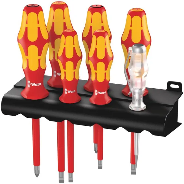Wera Skruvmejselset 160 i/165 i/7 Kraftform Plus serie 100 ställ